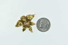 Load image into Gallery viewer, 14K Art Nouveau Diamond Lady Watch Hanger Pin/Brooch Yellow Gold
