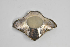 Sterling Silver Piolti Hammered Sim. Garnet Ring Dish