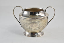 Load image into Gallery viewer, Sterling Silver Egyptian Silver Floral Engraved Sugar