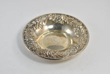 Load image into Gallery viewer, Sterling Silver S Kirk & Son 6" Repousse Rose Candy Bowl