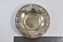 Load image into Gallery viewer, Sterling Silver S Kirk & Son 6" Repousse Rose Candy Bowl