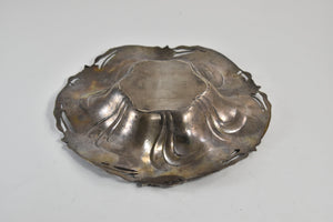 Sterling Silver Elaborate Art Nouveau Floral Bowl