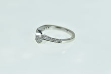 Load image into Gallery viewer, 14K Vintage Diamond Contour Wedding Band Ring White Gold