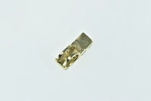 Load image into Gallery viewer, 14K Black Onyx & Mother of Pearl Curved Bar Charm/Pendant Yellow Gold