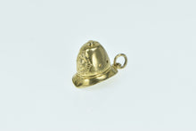 Load image into Gallery viewer, 9K 3D Vintage Police Hat Helmet British Charm/Pendant Yellow Gold