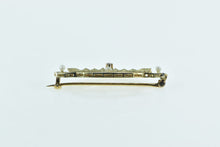 Load image into Gallery viewer, 14K Victorian Filigree Ornate Seed Pearl Oval Pin/Brooch Yellow Gold