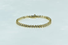 Load image into Gallery viewer, 10K 2.00 Ctw Diamond Classic Vintage Tennis Bracelet 7.25" Yellow Gold