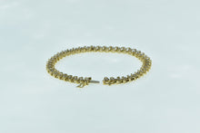 Load image into Gallery viewer, 10K 2.00 Ctw Diamond Classic Vintage Tennis Bracelet 7.25" Yellow Gold