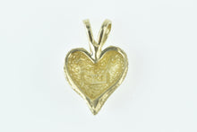 Load image into Gallery viewer, 10K Diamond Cut Heart Love Symbol Romantic Charm/Pendant Yellow Gold