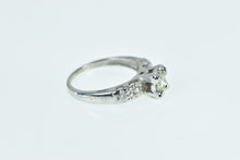 Load image into Gallery viewer, 14K 1940's 0.41 Ctw Diamond Classic Engagement Ring White Gold