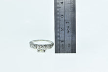 Load image into Gallery viewer, 14K 1940's 0.41 Ctw Diamond Classic Engagement Ring White Gold