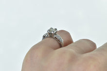 Load image into Gallery viewer, 14K 1940's 0.41 Ctw Diamond Classic Engagement Ring White Gold