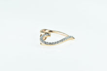 Load image into Gallery viewer, 10K Diamond Inset Curvy Heart Love Symbol Pendant Yellow Gold