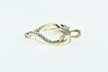 Load image into Gallery viewer, 10K Diamond Vintage Heart Love Symbol Pendant Yellow Gold