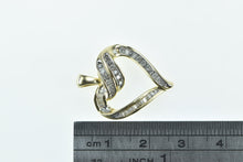 Load image into Gallery viewer, 10K Diamond Vintage Heart Love Symbol Pendant Yellow Gold