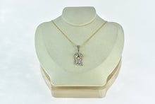 Load image into Gallery viewer, 10K Diamond Jesus Christ Crown of Thorns Pendant Yellow Gold