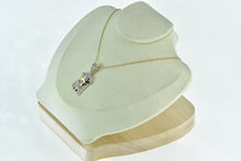 Load image into Gallery viewer, 10K Diamond Jesus Christ Crown of Thorns Pendant Yellow Gold