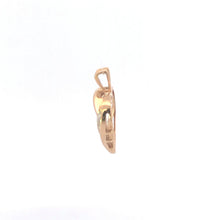Load image into Gallery viewer, 10K 0.15 Ctw Diamond Curvy Heart Vintage Love Pendant Yellow Gold