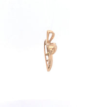 Load image into Gallery viewer, 10K 0.15 Ctw Diamond Curvy Heart Vintage Love Pendant Yellow Gold
