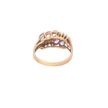 Load image into Gallery viewer, 10K Pear Tanzanite Diamond Vintage Statement Ring Yellow Gold