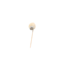 Load image into Gallery viewer, 10K Carved Alabaster Rose Flower Diamond Stick Pin Yellow Gold