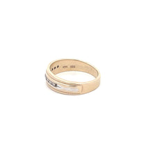 Load image into Gallery viewer, 10K Classic Diamond Vintage Wedding Band Ring Yellow Gold