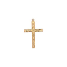 Load image into Gallery viewer, 10K Cross Christian Faith Symbol Vintage Charm/Pendant Yellow Gold