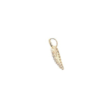 Load image into Gallery viewer, 10K Diamond Heart Love Symbol Valentine Pendant Yellow Gold