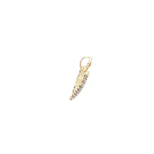 Load image into Gallery viewer, 10K Diamond Heart Love Symbol Valentine Pendant Yellow Gold