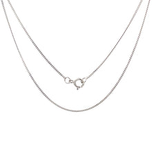 Load image into Gallery viewer, Sterling Silver 0.4mm Vintage Curb Link Classic Chain Necklace 16&quot;