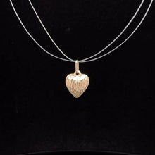 Load image into Gallery viewer, 14K Diamond Cut Heart Love Symbol Vintage Charm/Pendant Yellow Gold