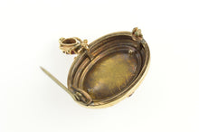 Load image into Gallery viewer, 14K Victorian Seed Pearl Tourmaline Statement Pin/Brooch Yellow Gold