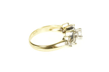 Load image into Gallery viewer, 14K 1.02 Ctw Diamond Princess Accent Engagement Ring Size 6.5 Yellow Gold
