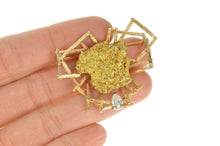 Load image into Gallery viewer, 14K 0.63 Ct Pear Diamond Raw Nugget Geometric Pin/Brooch Yellow Gold