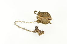 Load image into Gallery viewer, 14K Delta Theta Sigma Agricultural Lapel Chain Pin/Brooch Yellow Gold