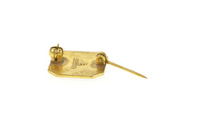 Load image into Gallery viewer, Gold Filled Four H 4H Enamel Clover 3rd Third Lapel Pin/Brooch