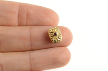 Load image into Gallery viewer, 14K Ornate Garnet Scroll Design Slide Bracelet Charm/Pendant Yellow Gold