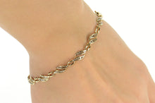 Load image into Gallery viewer, 10K 1.44 Ctw Diamond Wavy Channel Tennis Bracelet 8.5" Yellow Gold