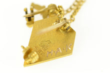 Load image into Gallery viewer, 14K NYT TS Black Enamel Seed Pearl Lapel Pin/Brooch Yellow Gold