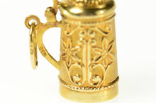 Load image into Gallery viewer, 18K 3D Traditional German Beer Stein Embossed Cuff Links Yellow Gold