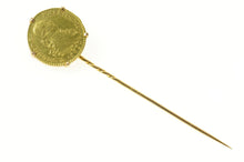 Load image into Gallery viewer, 14K 1792 Spanish Escudo Doubloon Coin Tribute? Pin/Brooch Yellow Gold