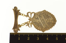 Load image into Gallery viewer, 10K Victorian Etched De La Salle 1st Prize Medal Pin/Brooch Yellow Gold