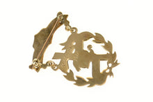 Load image into Gallery viewer, 10K De La Salle College Christian Victorian Medal Pin/Brooch Yellow Gold