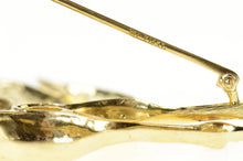 Load image into Gallery viewer, 14K Ruby Eyed Canadian Geese Flying Ornate Pin/Brooch Yellow Gold