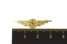 Load image into Gallery viewer, 10K Pegasus Association Football Club Bar Pin/Brooch Yellow Gold
