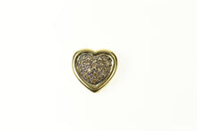 Load image into Gallery viewer, 14K Pave Fancy Diamond Heart Love Symbol Pendant Yellow Gold
