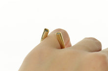 Load image into Gallery viewer, 14K Natural Emerald Curved Floating Statement Ring Size 3.75 Yellow Gold