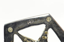 Load image into Gallery viewer, 14K Order of the Eastern Star Diamond Gavel Pendant White Gold