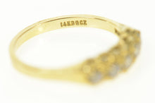 Load image into Gallery viewer, 14K Five Stone Classic Travel Wedding Band Ring Size 7.75 Yellow Gold