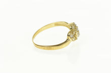 Load image into Gallery viewer, 10K Two Tone Pave Diamond Heart Love Promise Ring Size 8.75 Yellow Gold